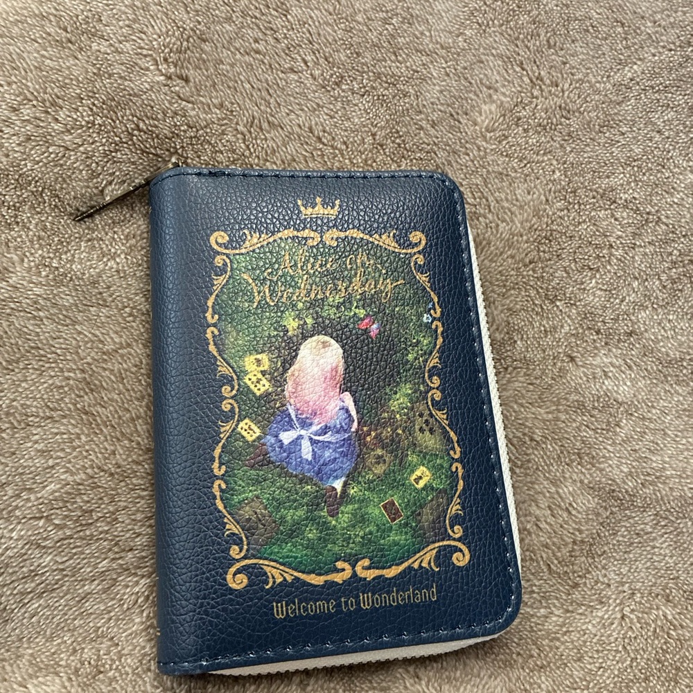 Alice in Wonderland Blue Wallet
